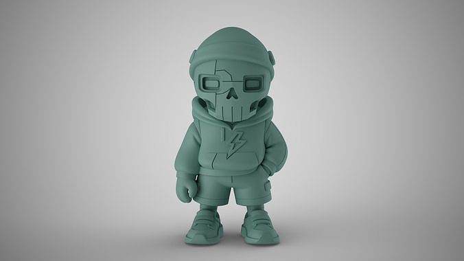 Cyber Punk Boy 3D print model