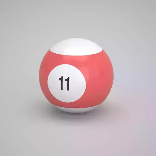 Pool Snooker Ball Number 11