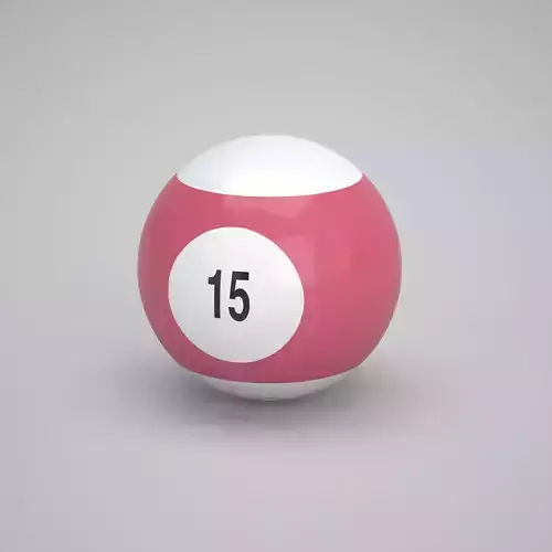 Pool Snooker Ball Number 15