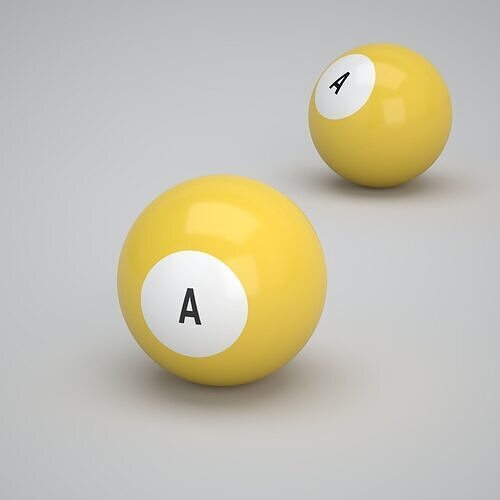 A Snooker Ball 3D model