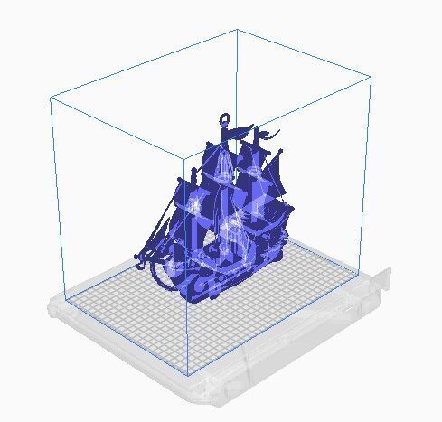 pirate ship and octopus pendant 3D print model_8