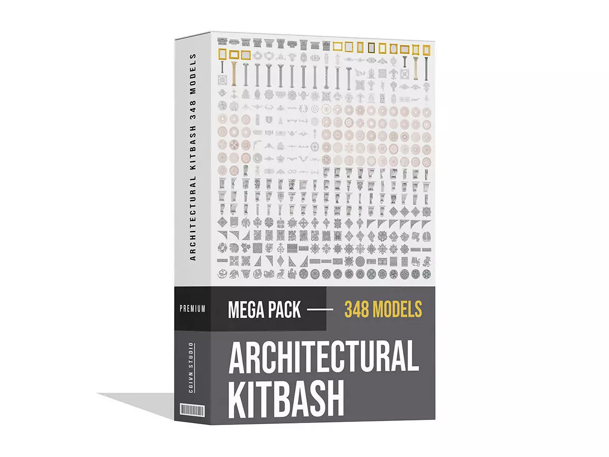 Architectural Kitbash 348 Models 3D model_0