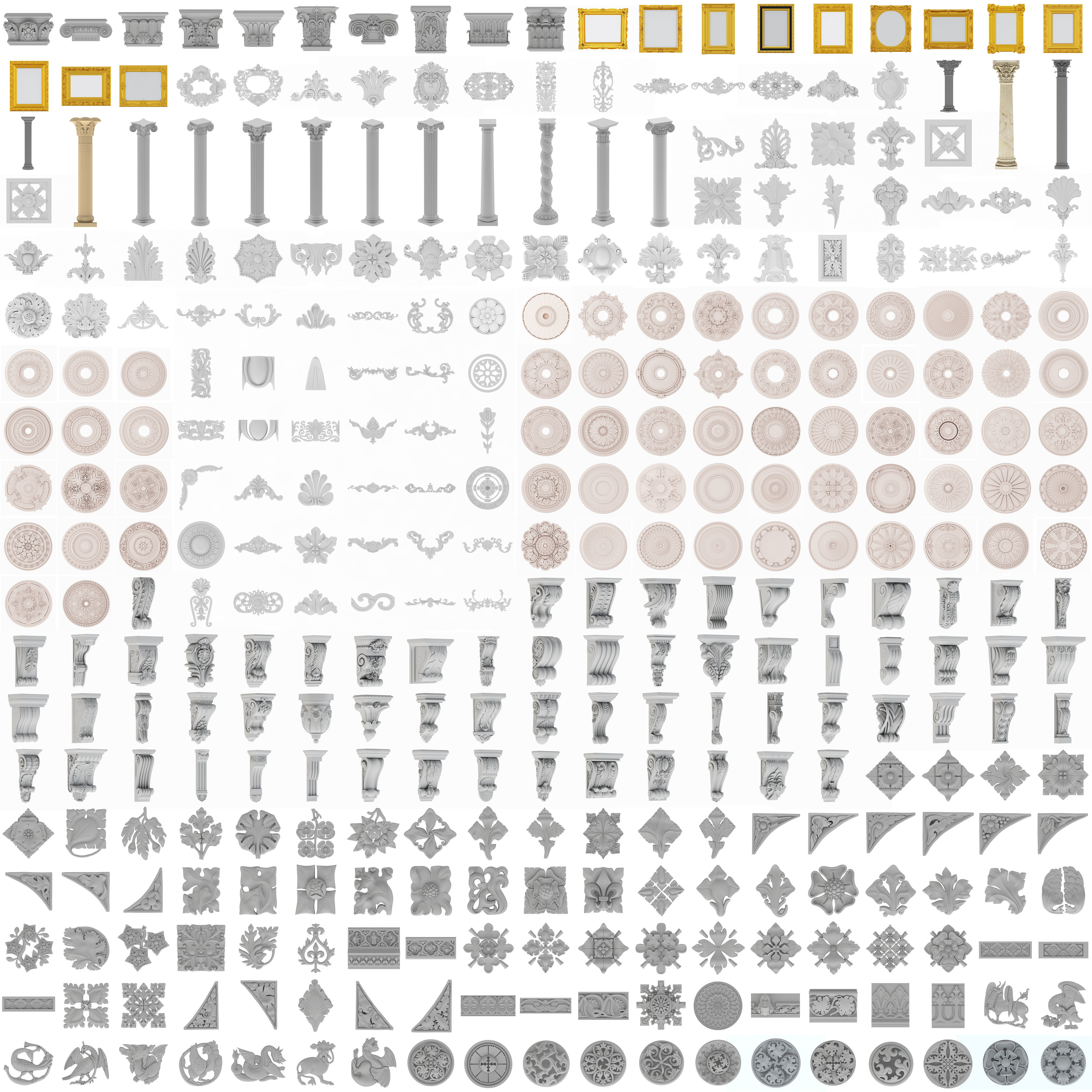 Architectural Kitbash 348 Models 3D model_1