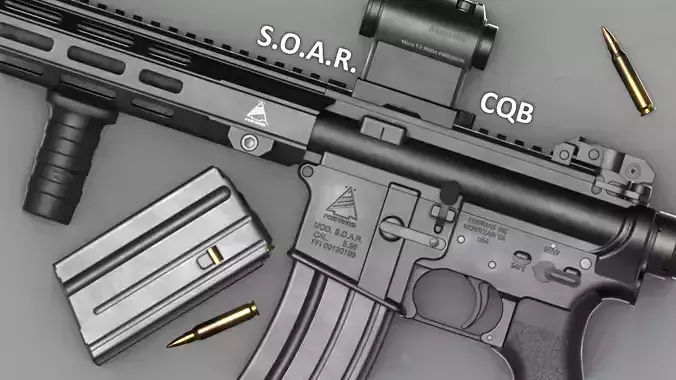 FERFRANS SOAR CQB MLOK - AR-15 Pack - Game Asset Low-poly 3D model