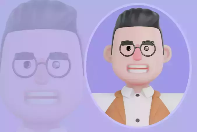 Stylized 3D Male Anthropologist Character - Scientist Explorer