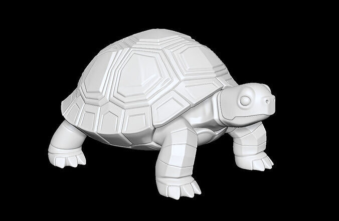 Turtle 3D Print Stylized Animal Model STL 3D print model