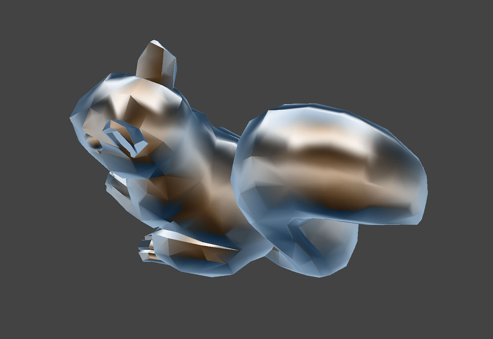 Low Poly Squirrel 3D Model Geometric Print STL 3D print model_7
