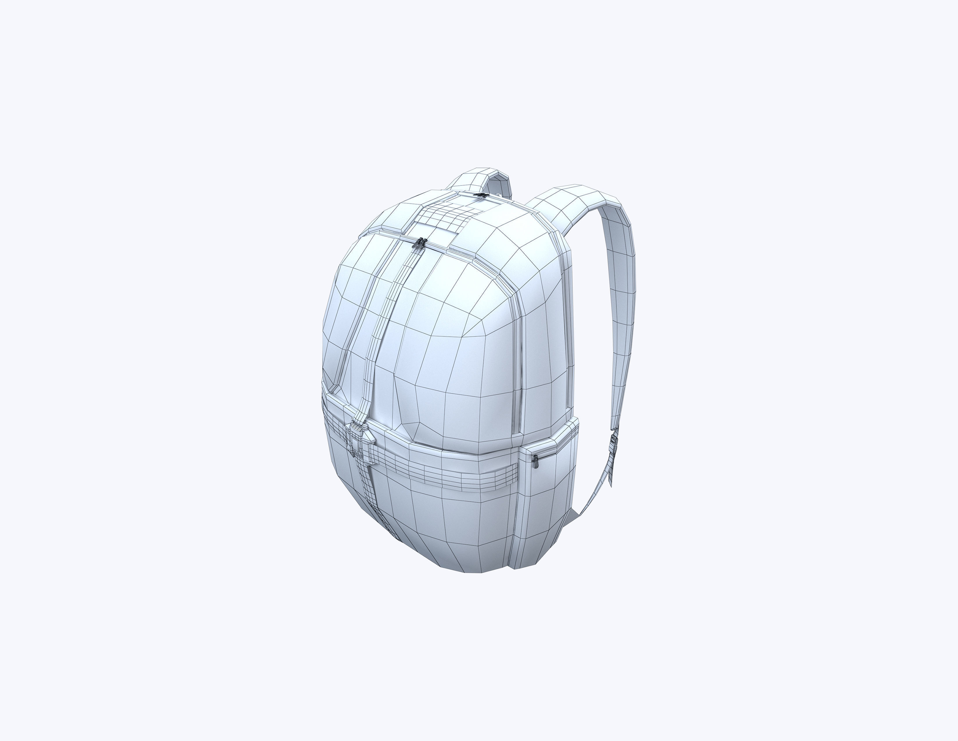 Backpack 01 3D Model Low-poly 3D model_5