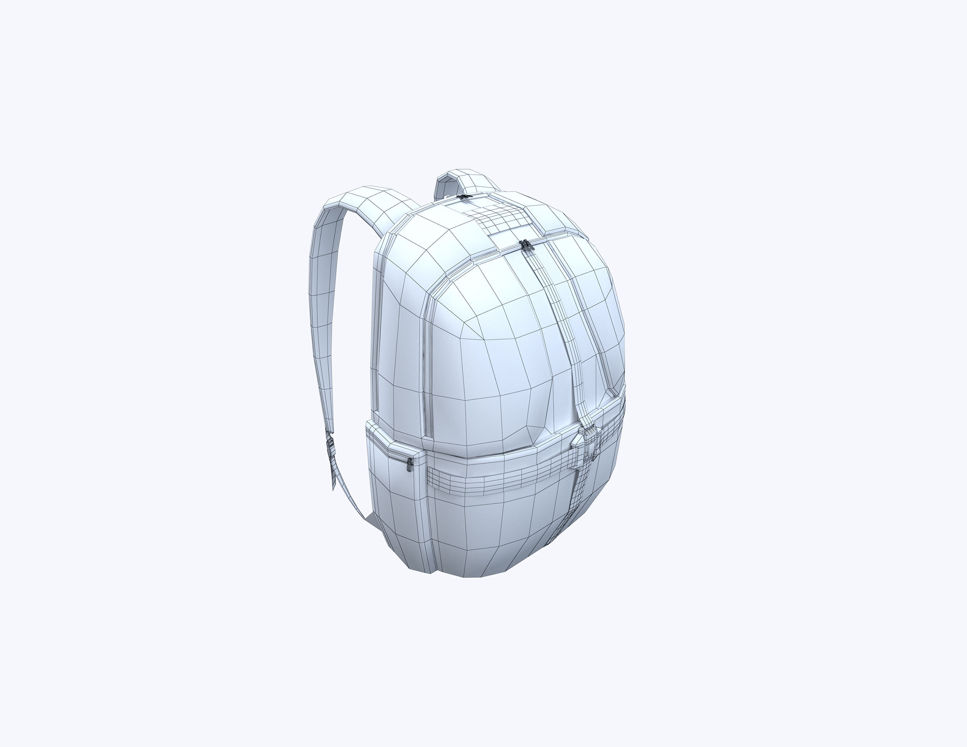Backpack 01 3D Model Low-poly 3D model_4