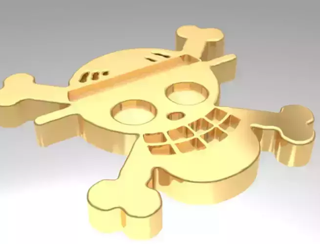 One Piece Skull Pendant