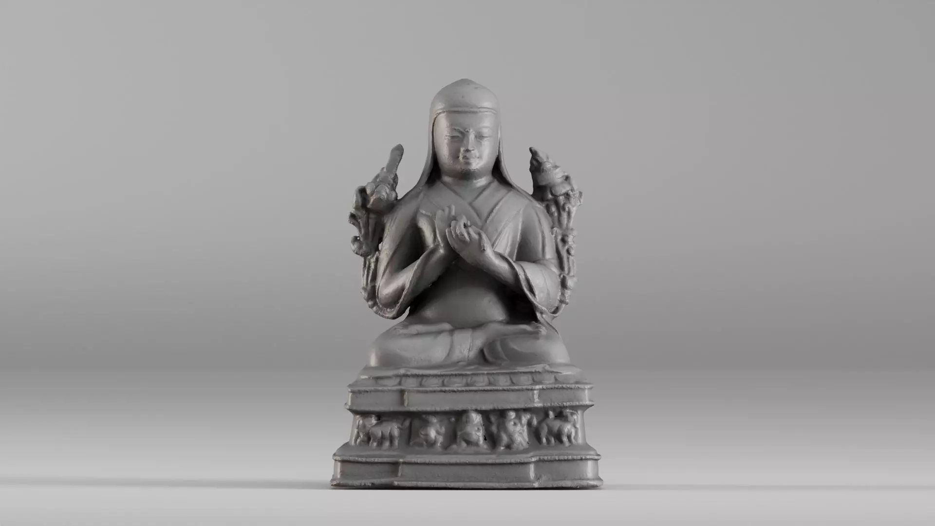 001643 Ancient Tibetan Buddha Statue 3D Scan 3dp 3D print model