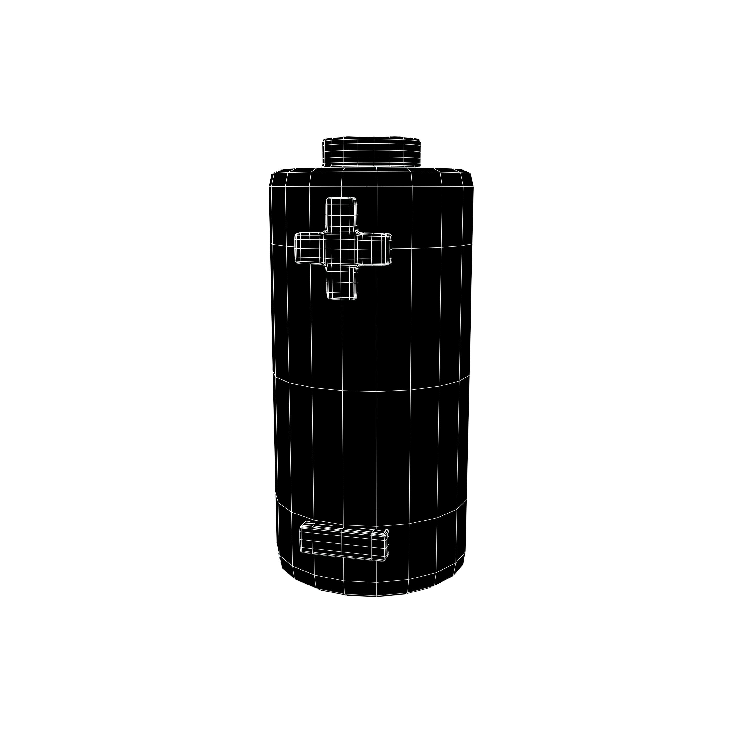Battery Icon v1 001 Low-poly 3D model_4