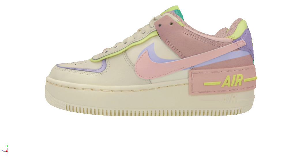 Nike Air Force 1 Shadow Cashmere Low-poly 3D model_4