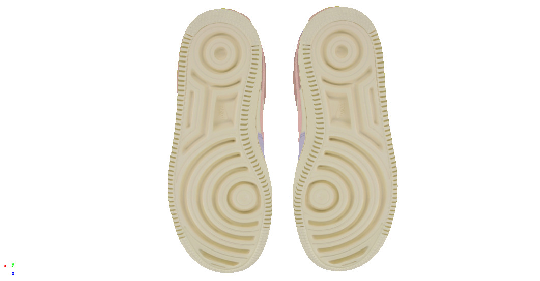 Nike Air Force 1 Shadow Cashmere Low-poly 3D model_7