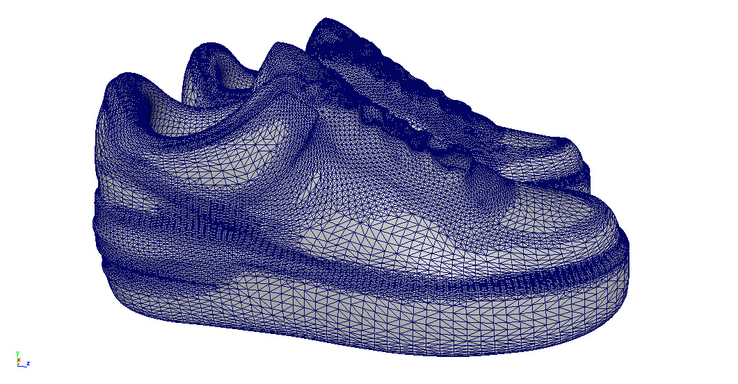 Nike Air Force 1 Shadow Cashmere Low-poly 3D model_3