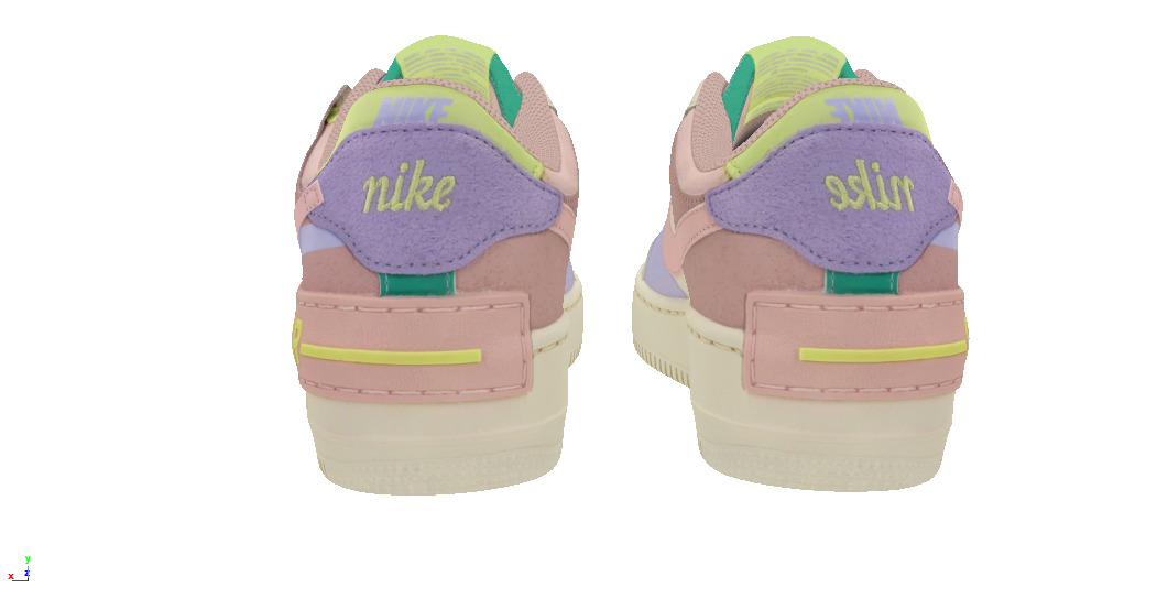 Nike Air Force 1 Shadow Cashmere Low-poly 3D model_5