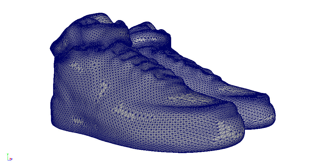 NIKE air force one 1 white high Low-poly 3D model_3