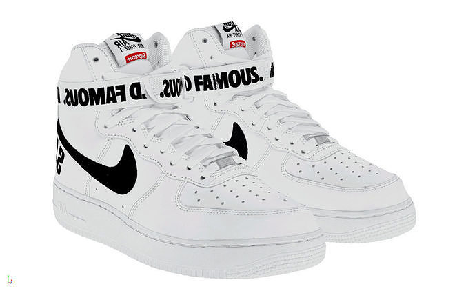 Swarovski x Nike Air Force 1 LXX Low-poly 3D model