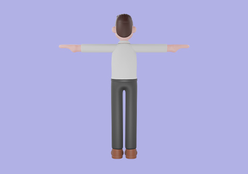 Stylized 3D Male Interior Designer Character - Cartoon Architect 3D model_4