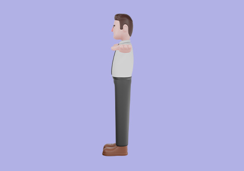 Stylized 3D Male Interior Designer Character - Cartoon Architect 3D model_3