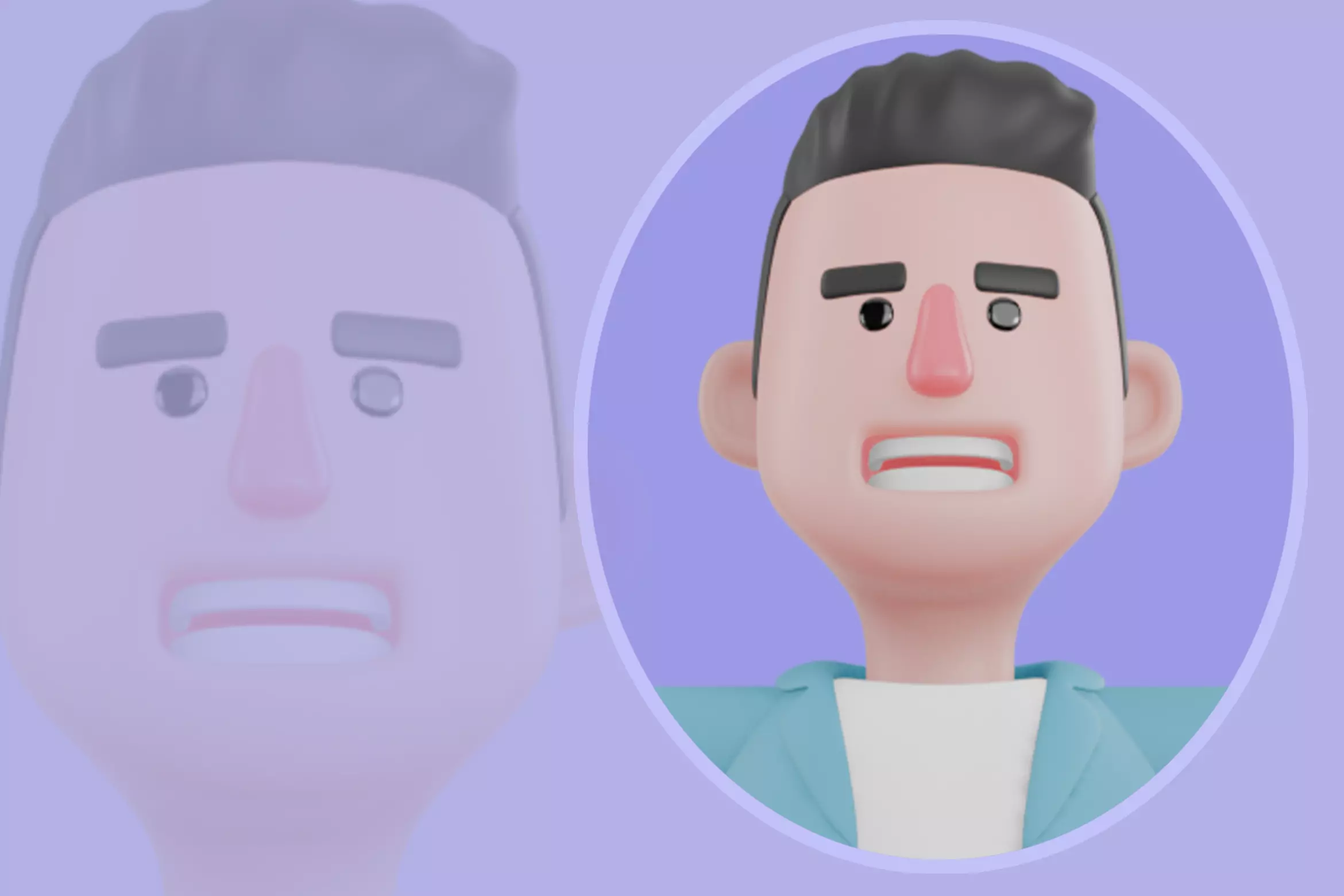 Stylized 3D Male Artist Character-Cartoon Creative Art Designer 3D model_0