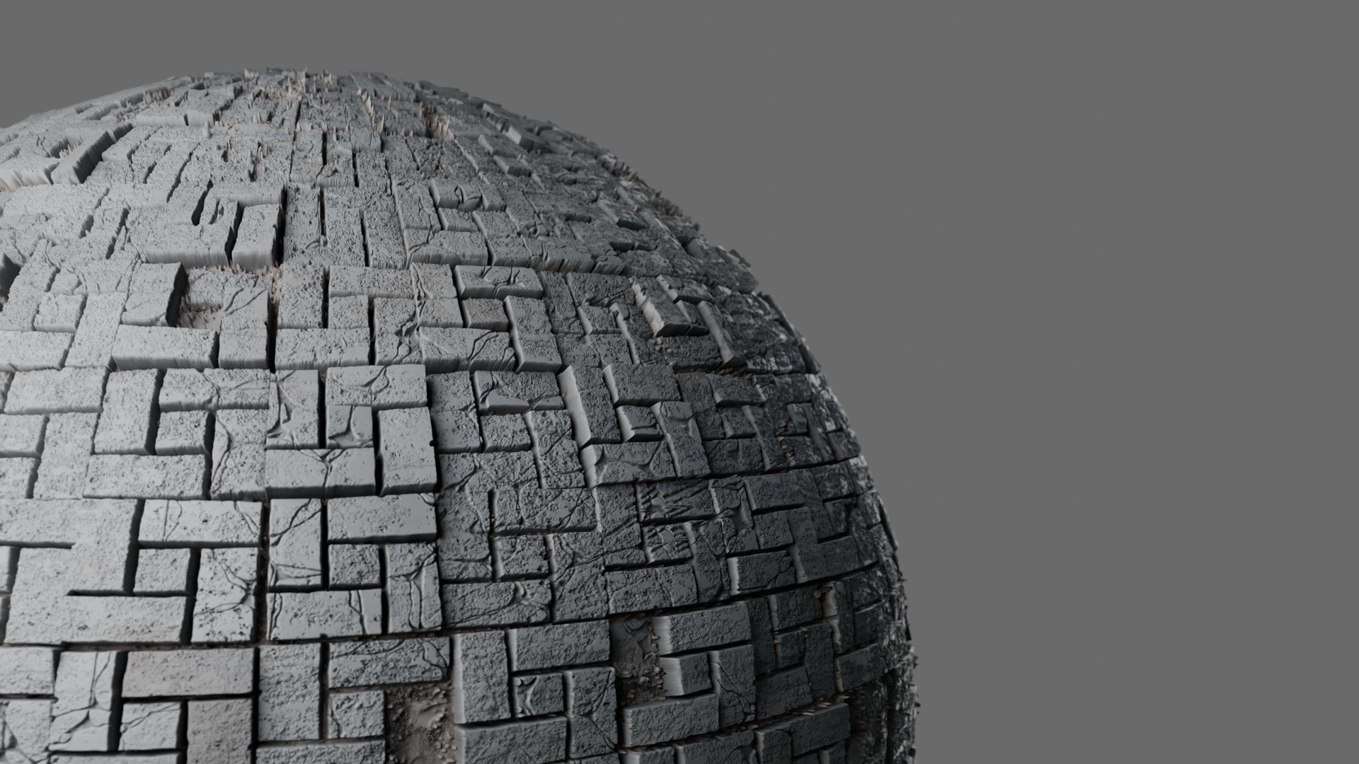 Basket Weave Stone Pavers Seamless PBR Material Texture_5