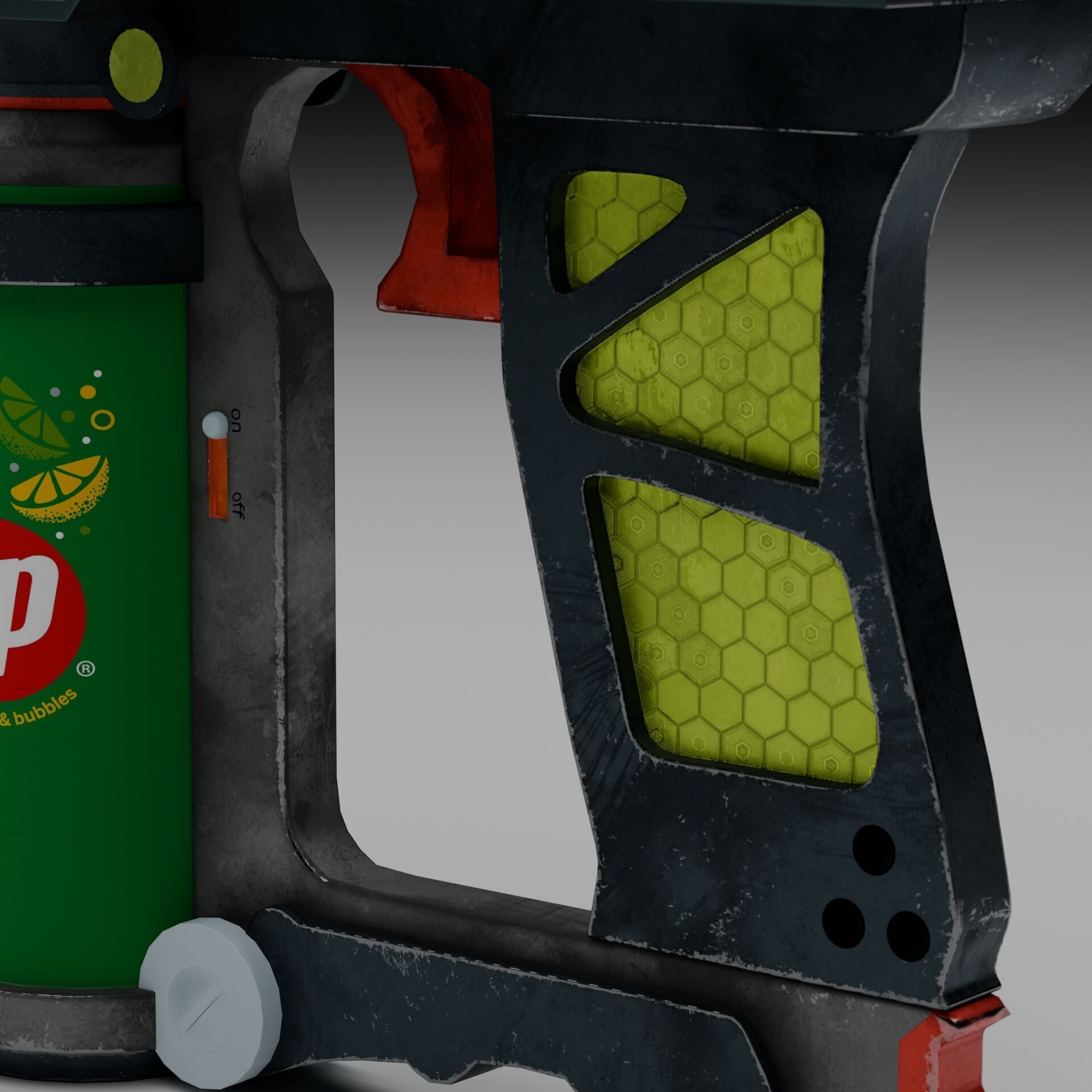 7Up Gun Low-poly 3D model_5