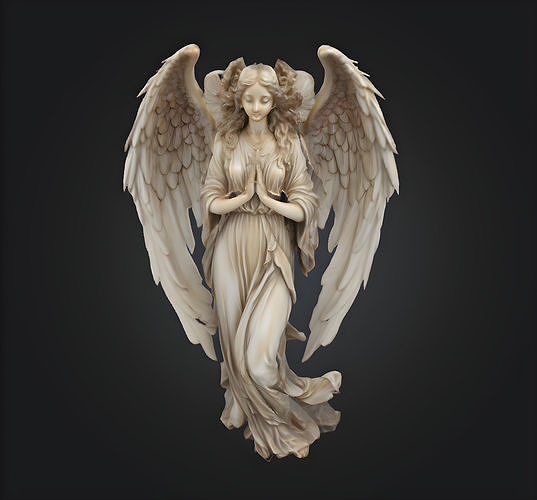 angel statue 3d 3D model