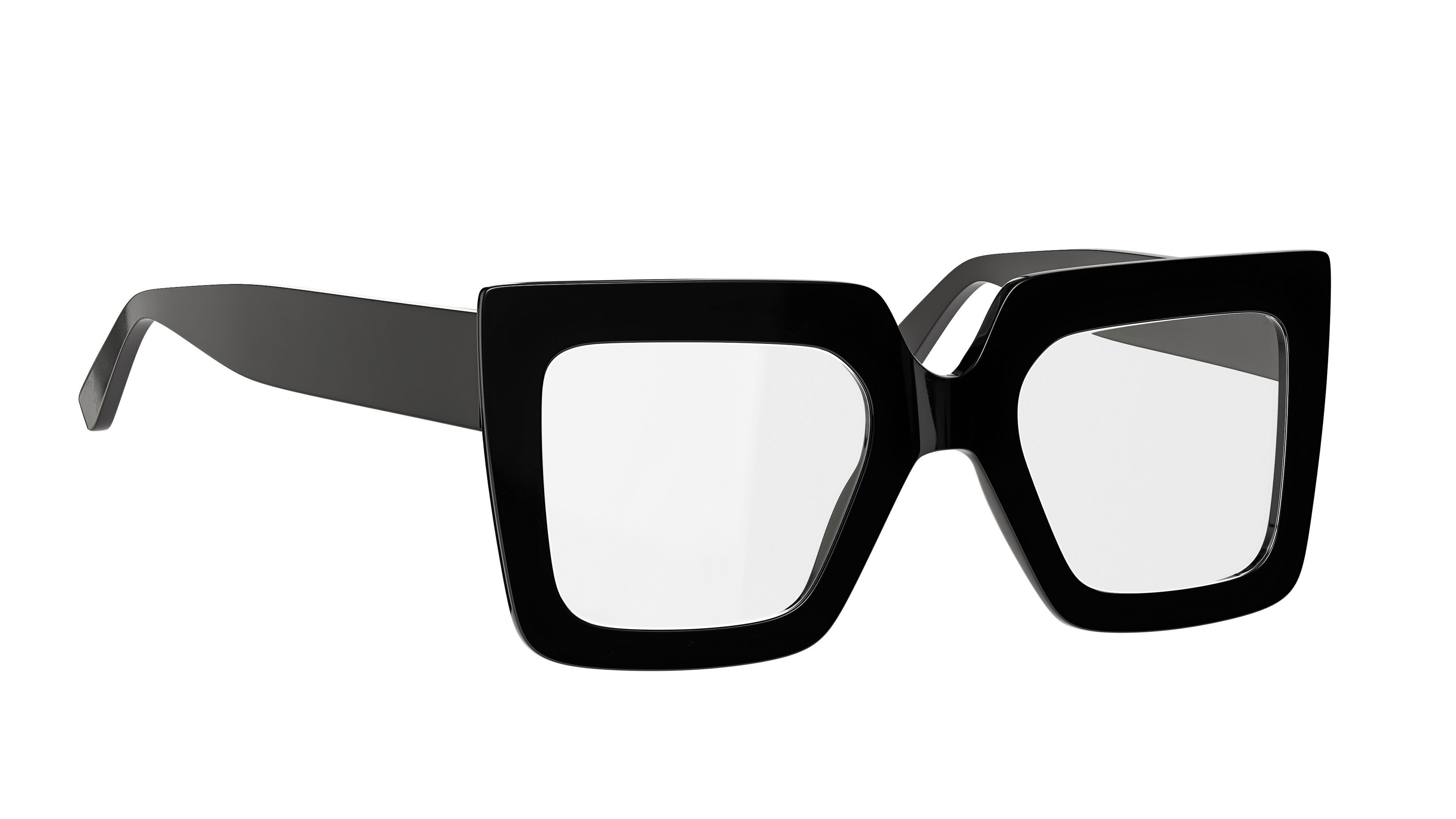 Temu Oversized Glasses Low-poly 3D model_2