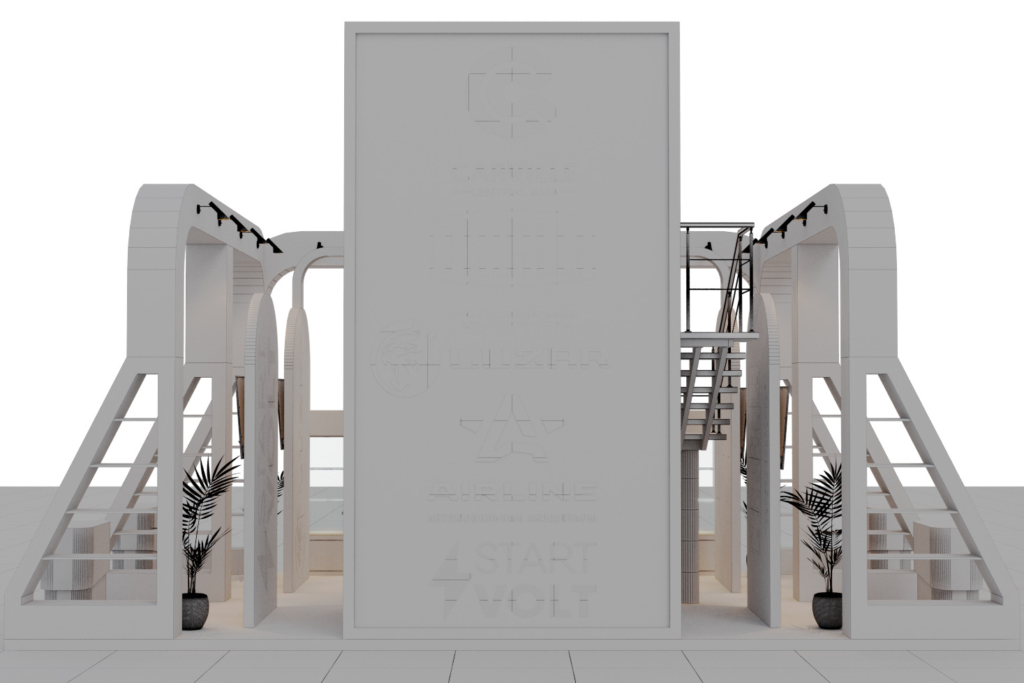 Exhibition Booth Stand Carville 3ds Max Scene Corona Renderer 3D model_14