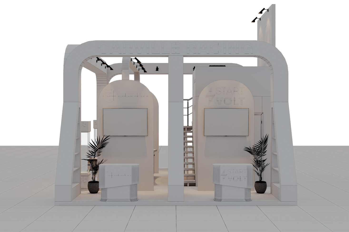 Exhibition Booth Stand Carville 3ds Max Scene Corona Renderer 3D model_12