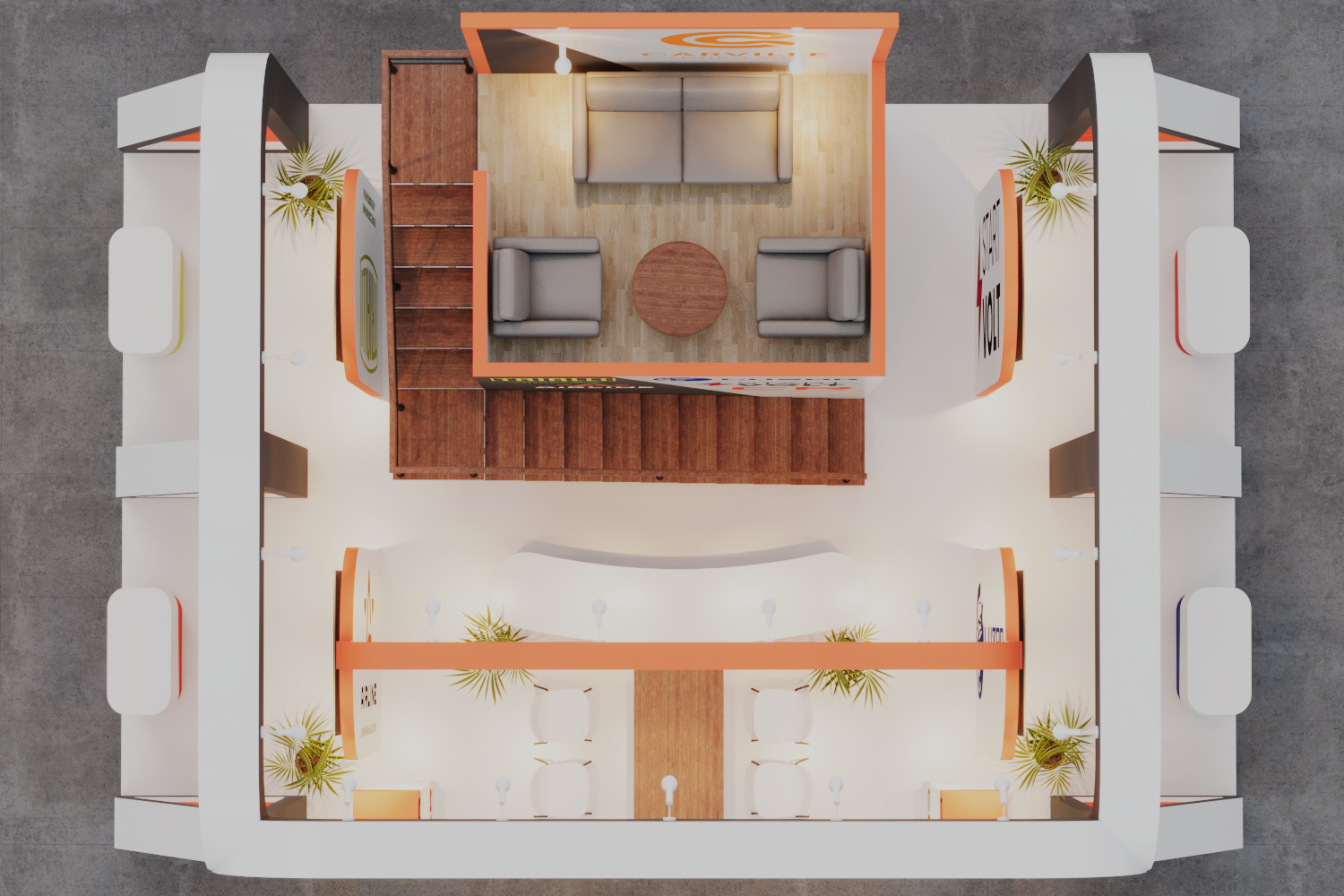 Exhibition Booth Stand Carville 3ds Max Scene Corona Renderer 3D model_8