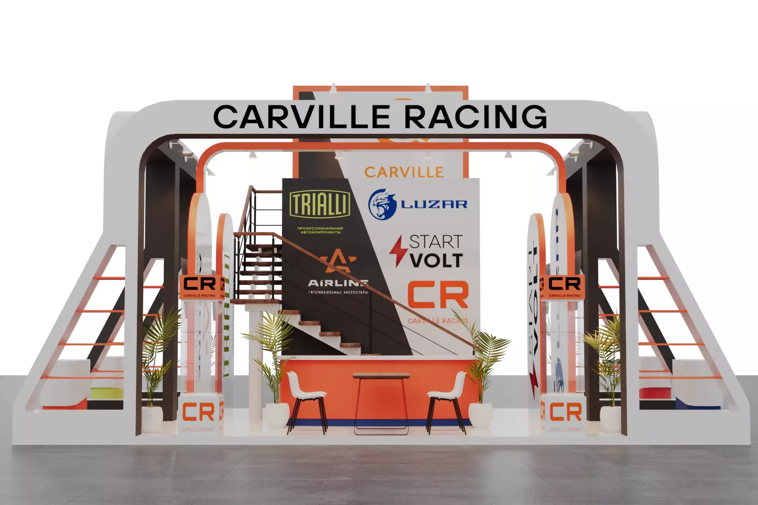 Exhibition Booth Stand Carville 3ds Max Scene Corona Renderer 3D model_0