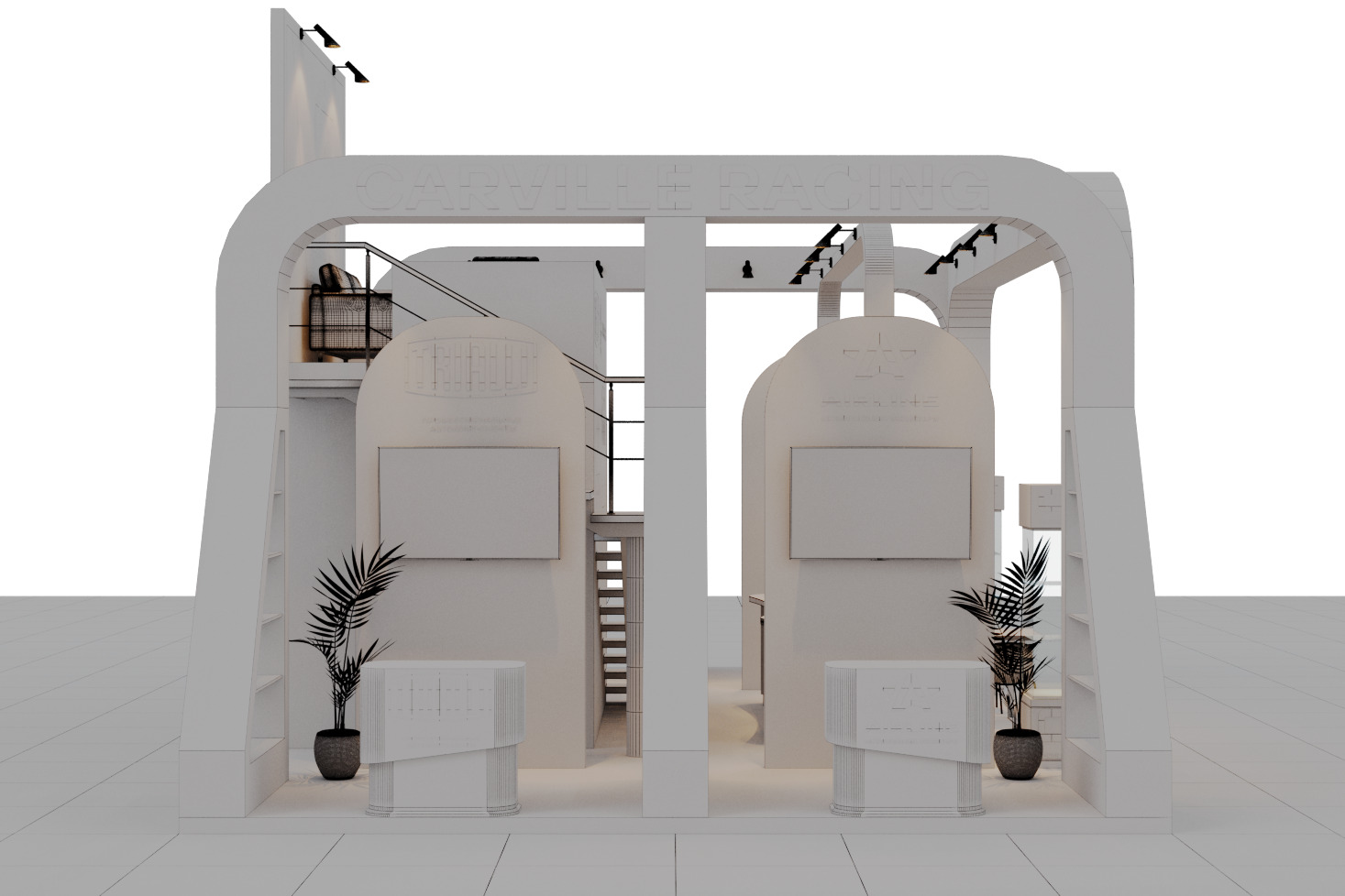 Exhibition Booth Stand Carville 3ds Max Scene Corona Renderer 3D model_16