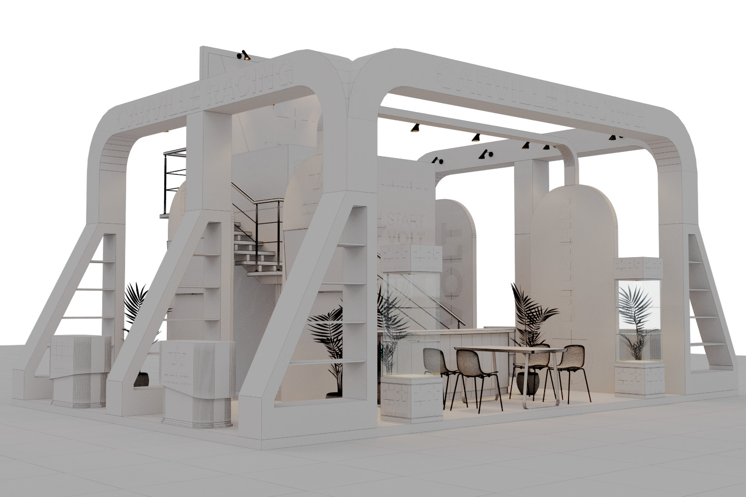 Exhibition Booth Stand Carville 3ds Max Scene Corona Renderer 3D model_11