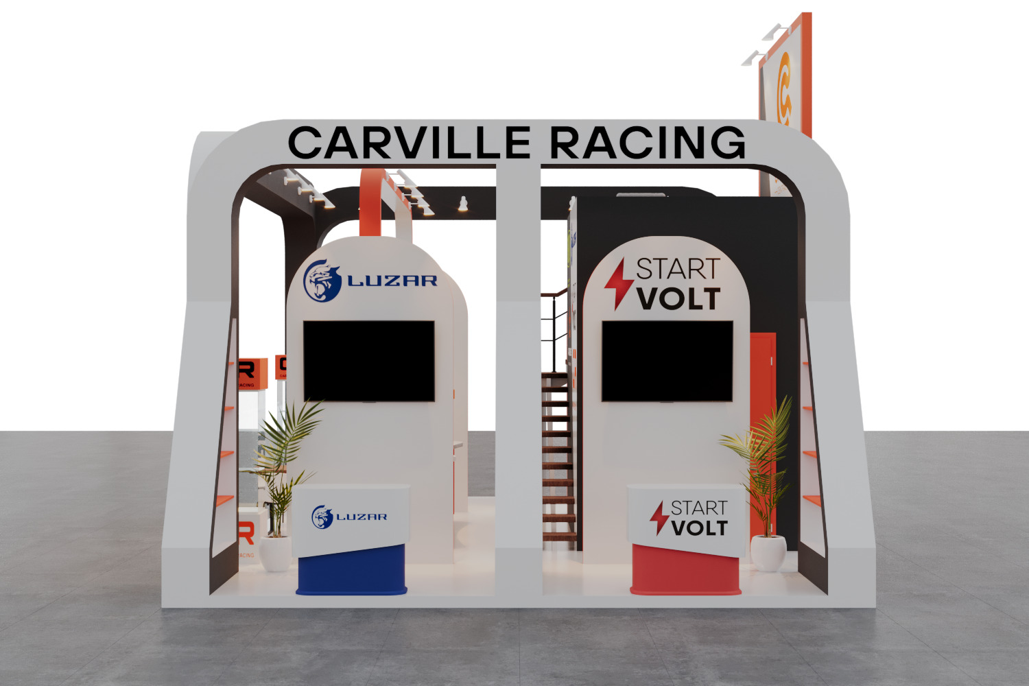 Exhibition Booth Stand Carville 3ds Max Scene Corona Renderer 3D model_3