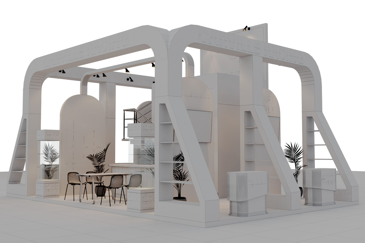 Exhibition Booth Stand Carville 3ds Max Scene Corona Renderer 3D model_10