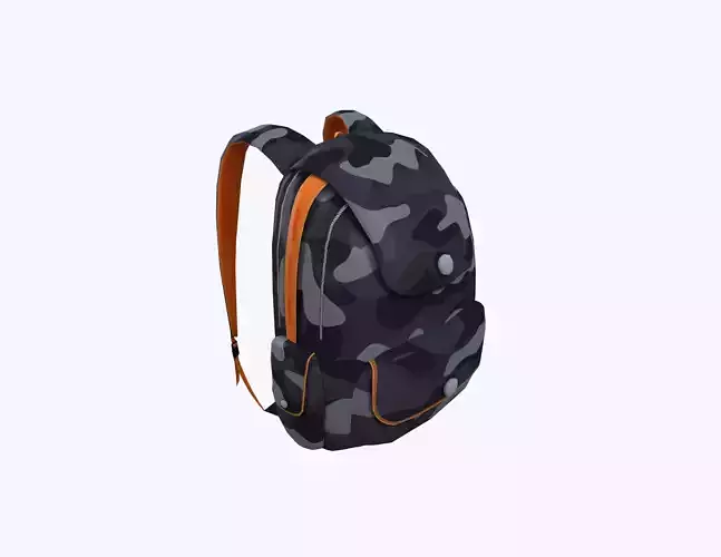Backpack 02 3D Model Low-poly 3D model