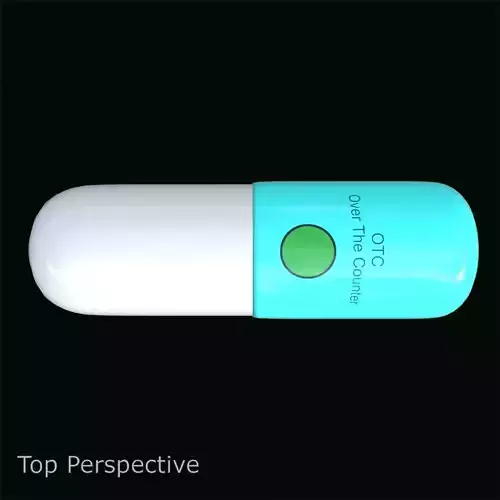 Over-the-Counter Medicine Capsule 3D model