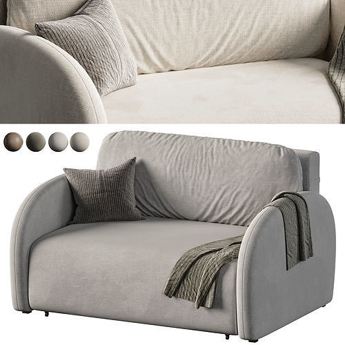 Sofa straight Lavi 3D model