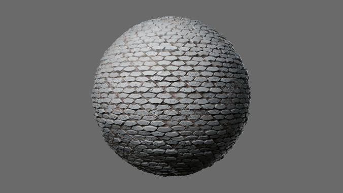 Wavy Stone Pavers Seamless PBR Material Texture