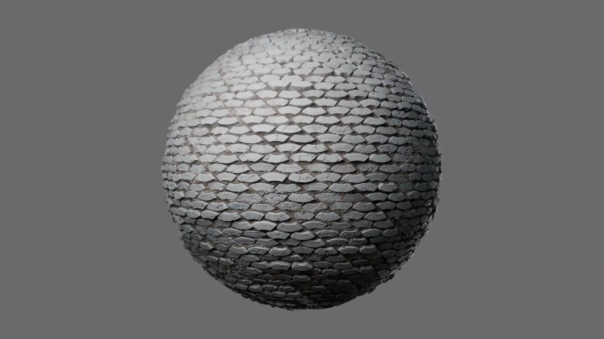 Wavy Stone Pavers Seamless PBR Material Texture_0