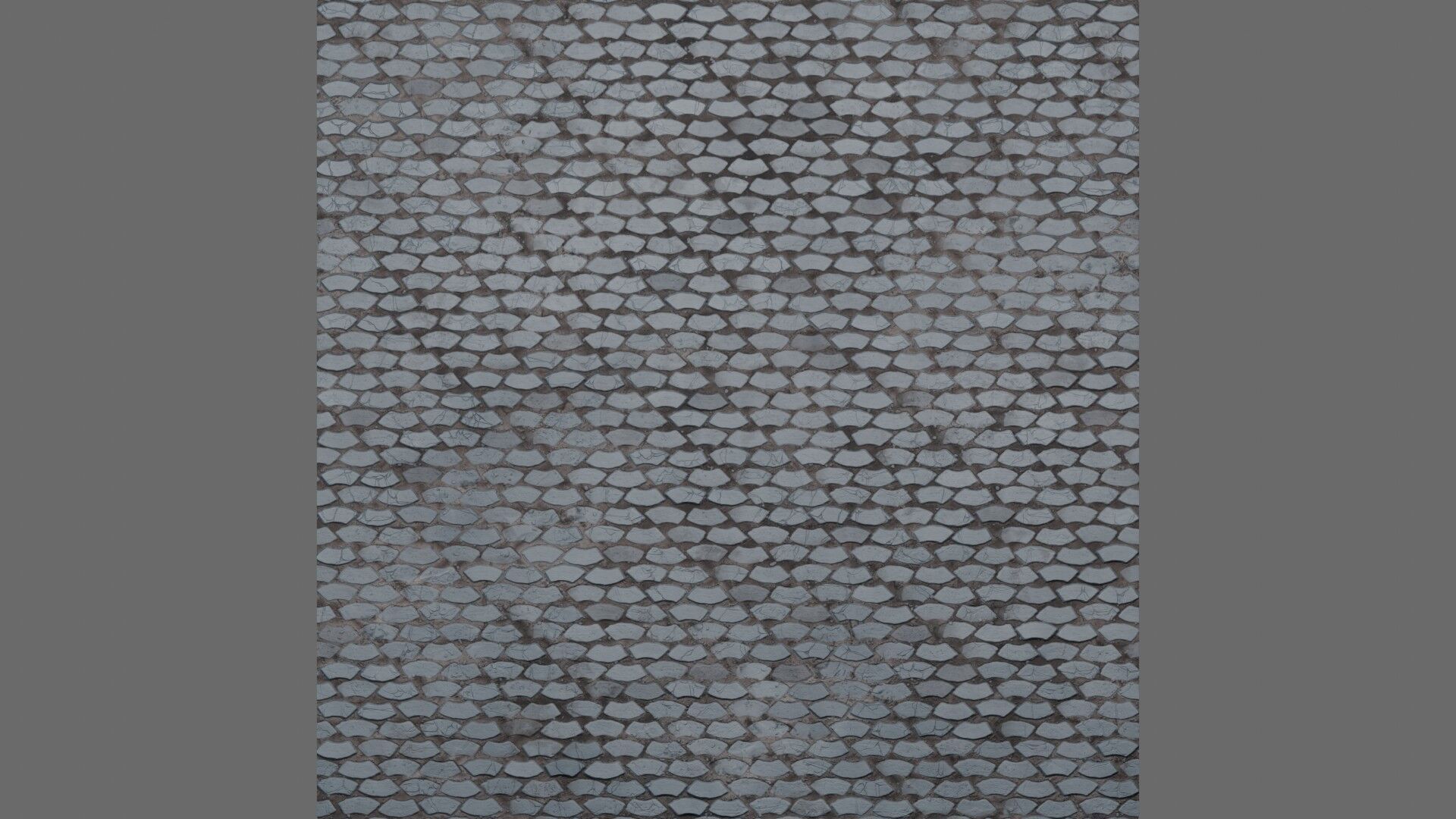 Wavy Stone Pavers Seamless PBR Material Texture_4