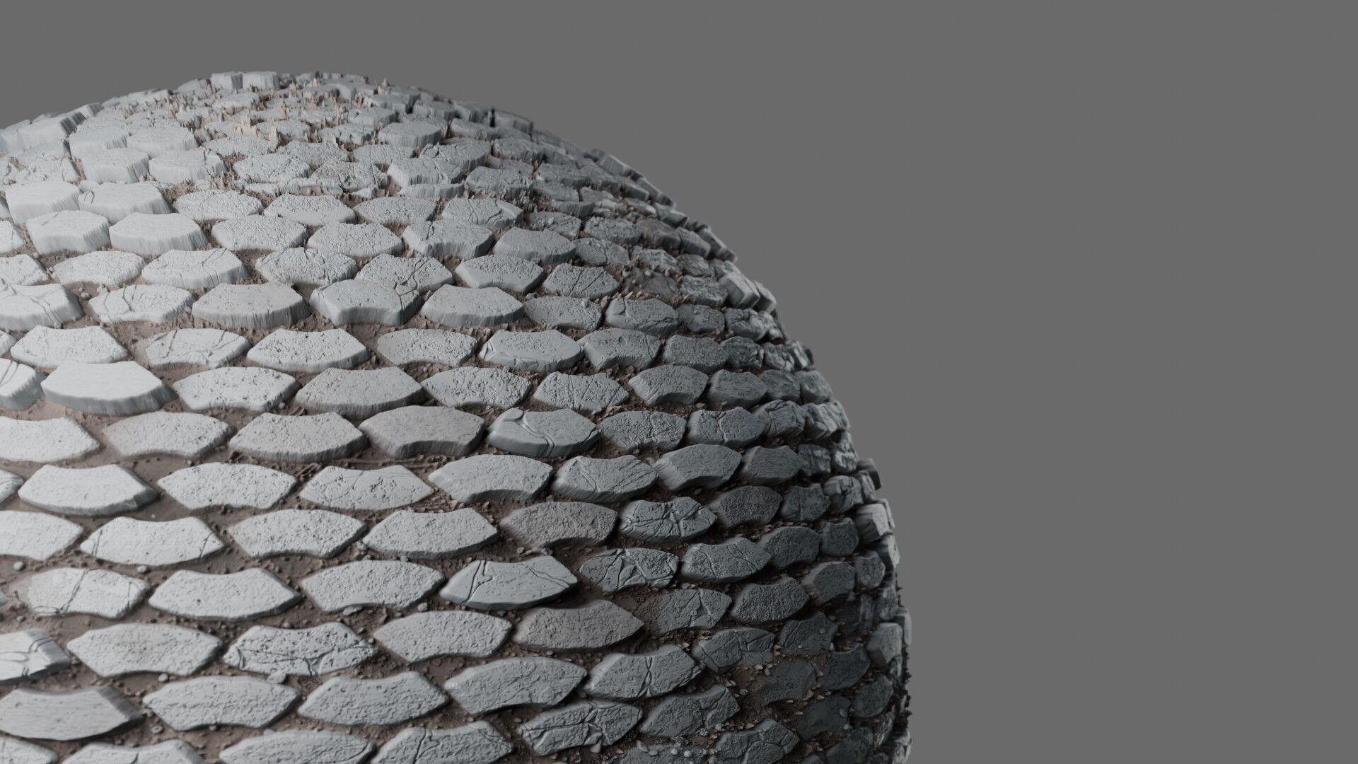 Wavy Stone Pavers Seamless PBR Material Texture_5