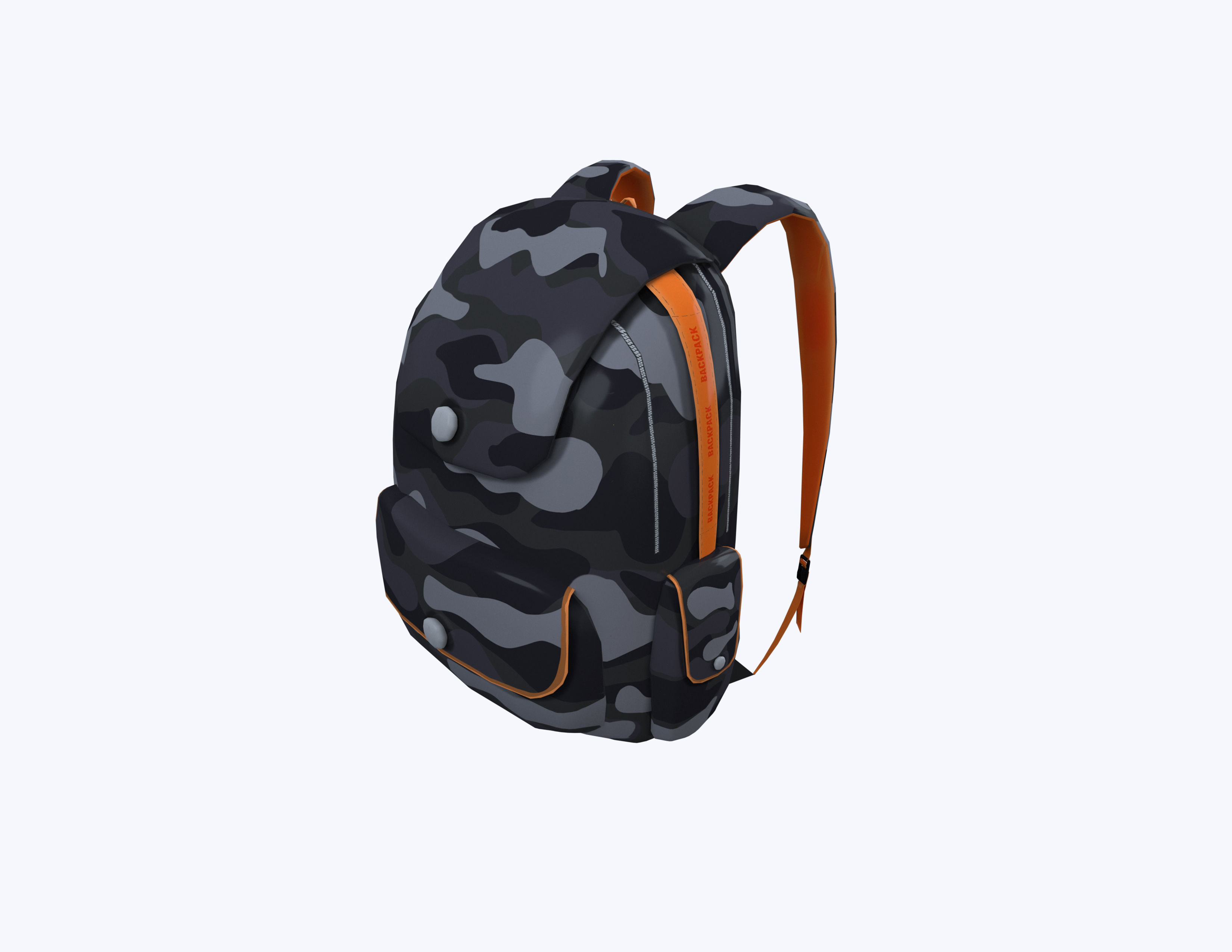 Backpack 3D Model Set 01 3D Model Collection_4