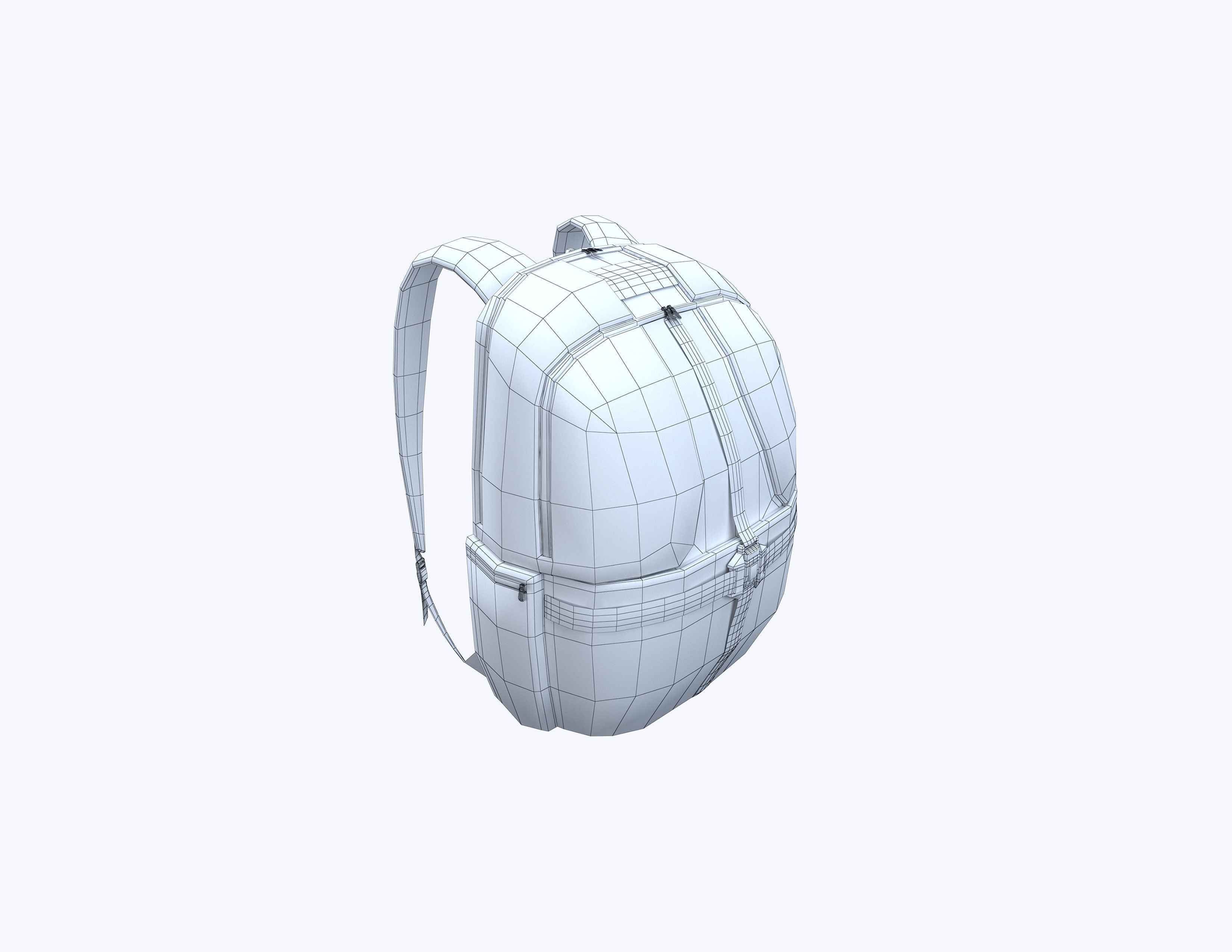 Backpack 3D Model Set 01 3D Model Collection_5