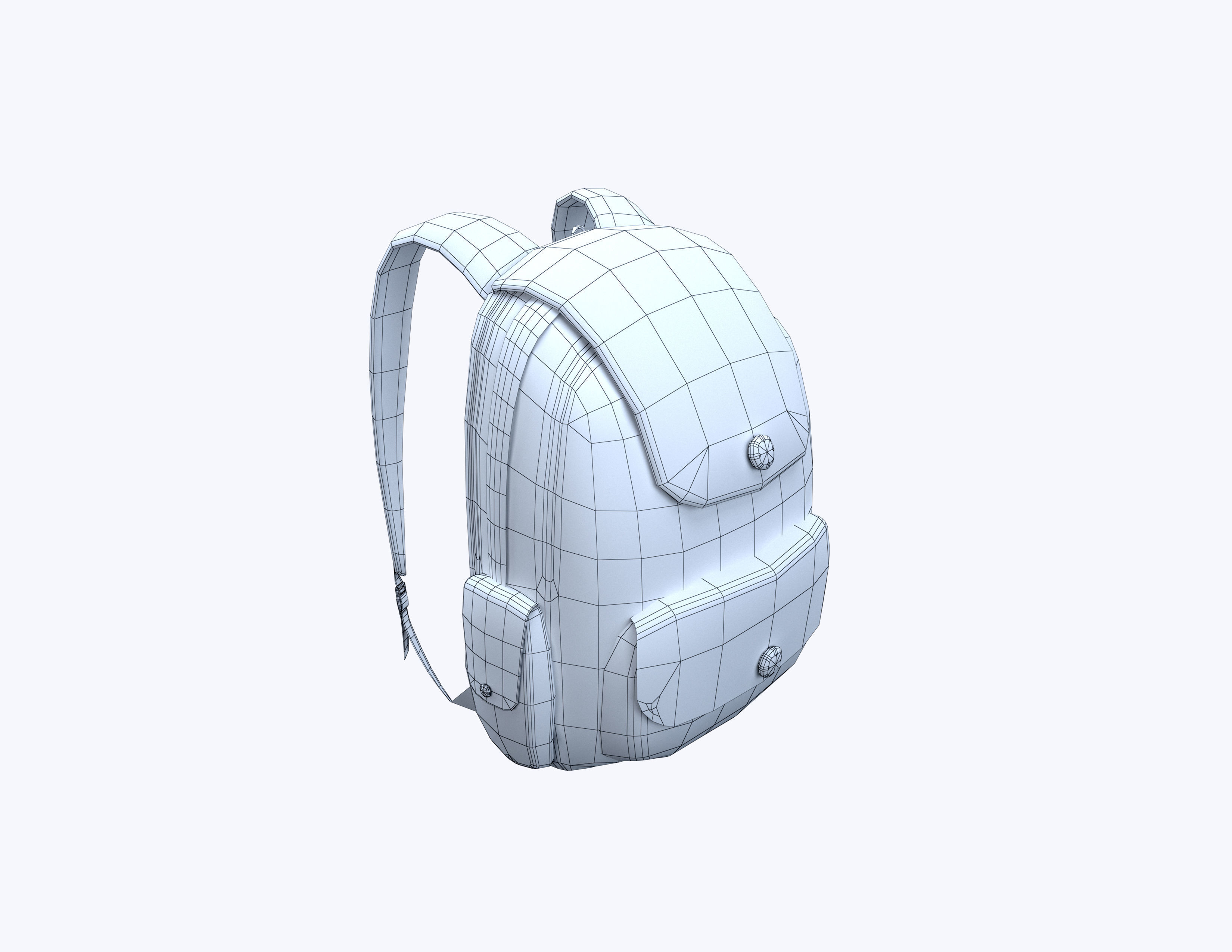 Backpack 3D Model Set 01 3D Model Collection_6