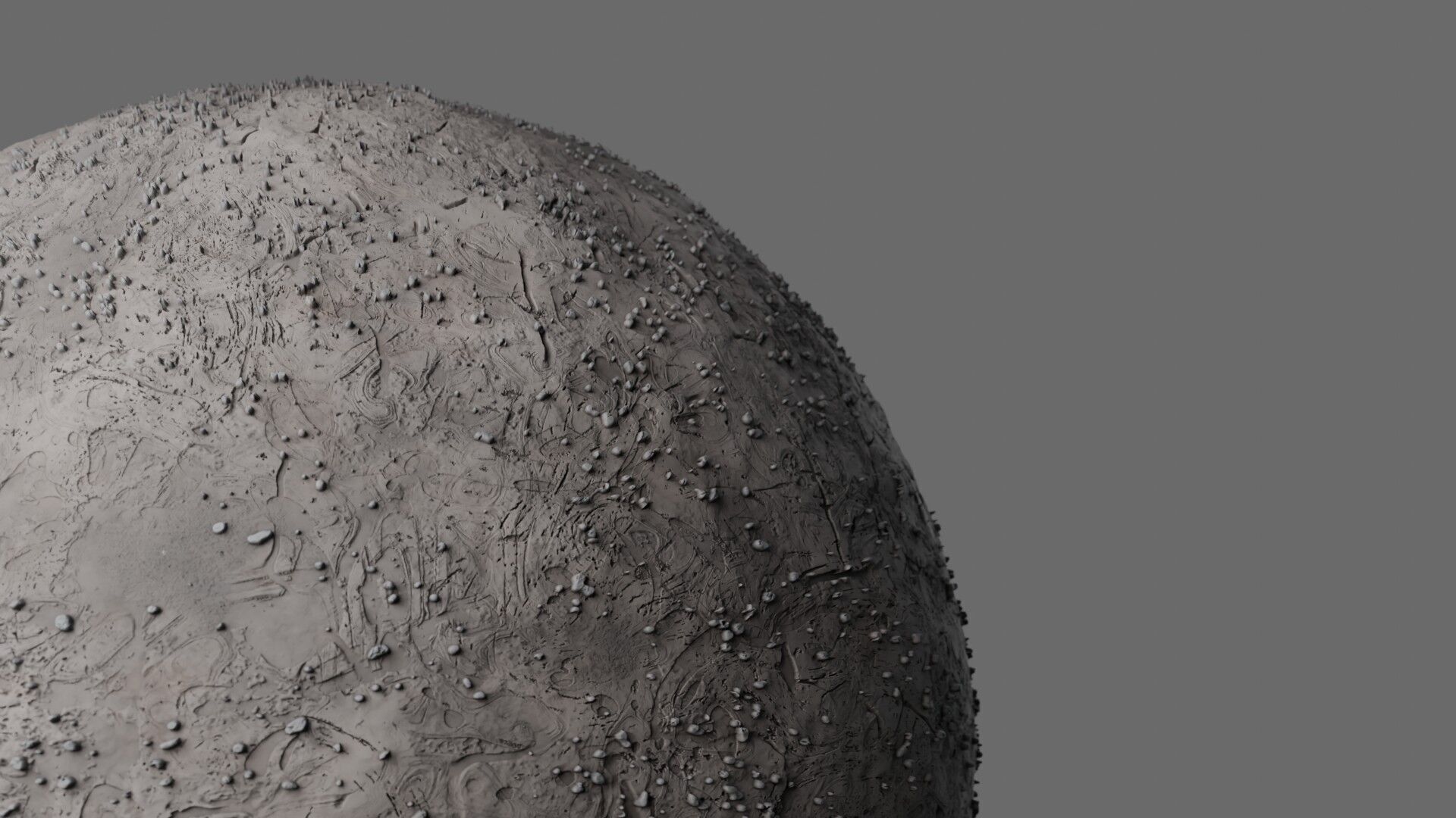 Cracked Dirt Ground Seamless PBR Material Texture_1