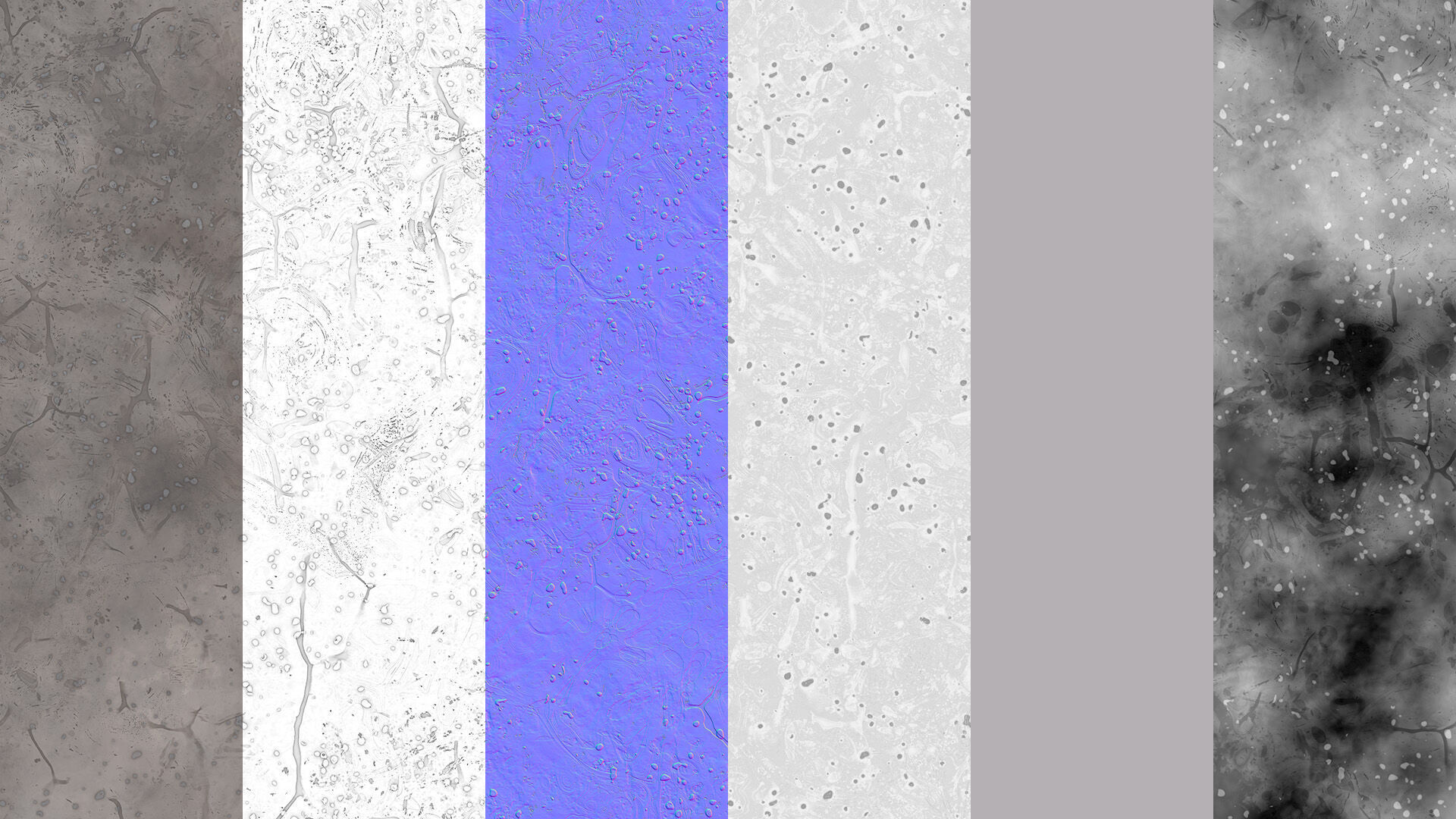 Cracked Dirt Ground Seamless PBR Material Texture_4