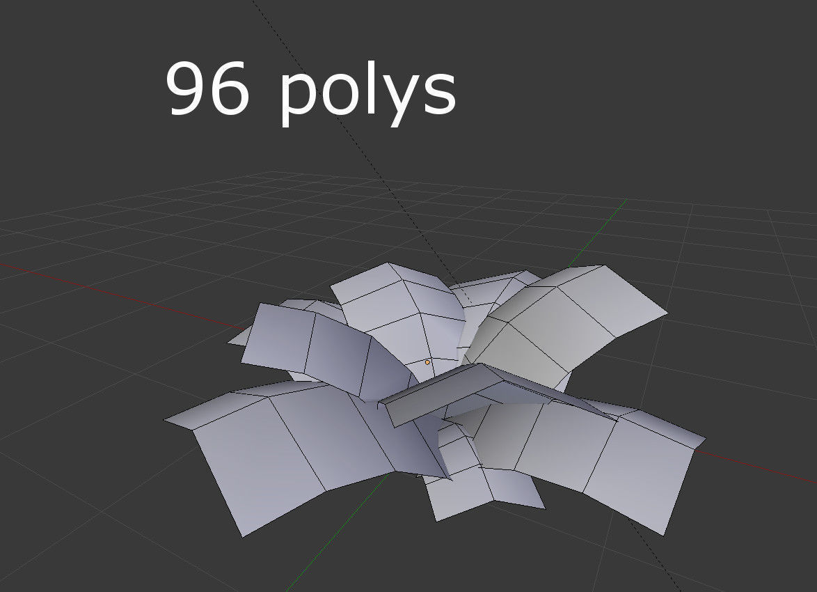 Fern plant Low-poly 3D model_4